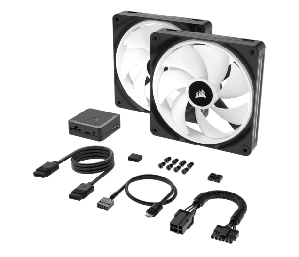 CORSAIR iCUE LINK QX140 PWM RGB Dual Pack 2x140mm CO-9051004-WW - 1158645 - zdjęcie 6